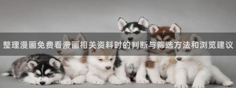 漫画岛在线阅读入口:整理漫画免费看漫画相关资料时的判断与筛选方法和浏览建议