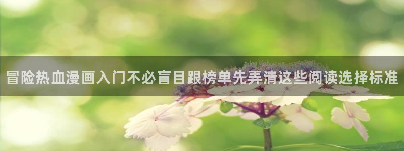 漫画岛在线漫画大全：冒险热血漫画入门不必盲目跟榜单先弄清这些阅读选择标准